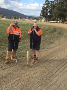 Tasracing track staff at the New Norfolk track